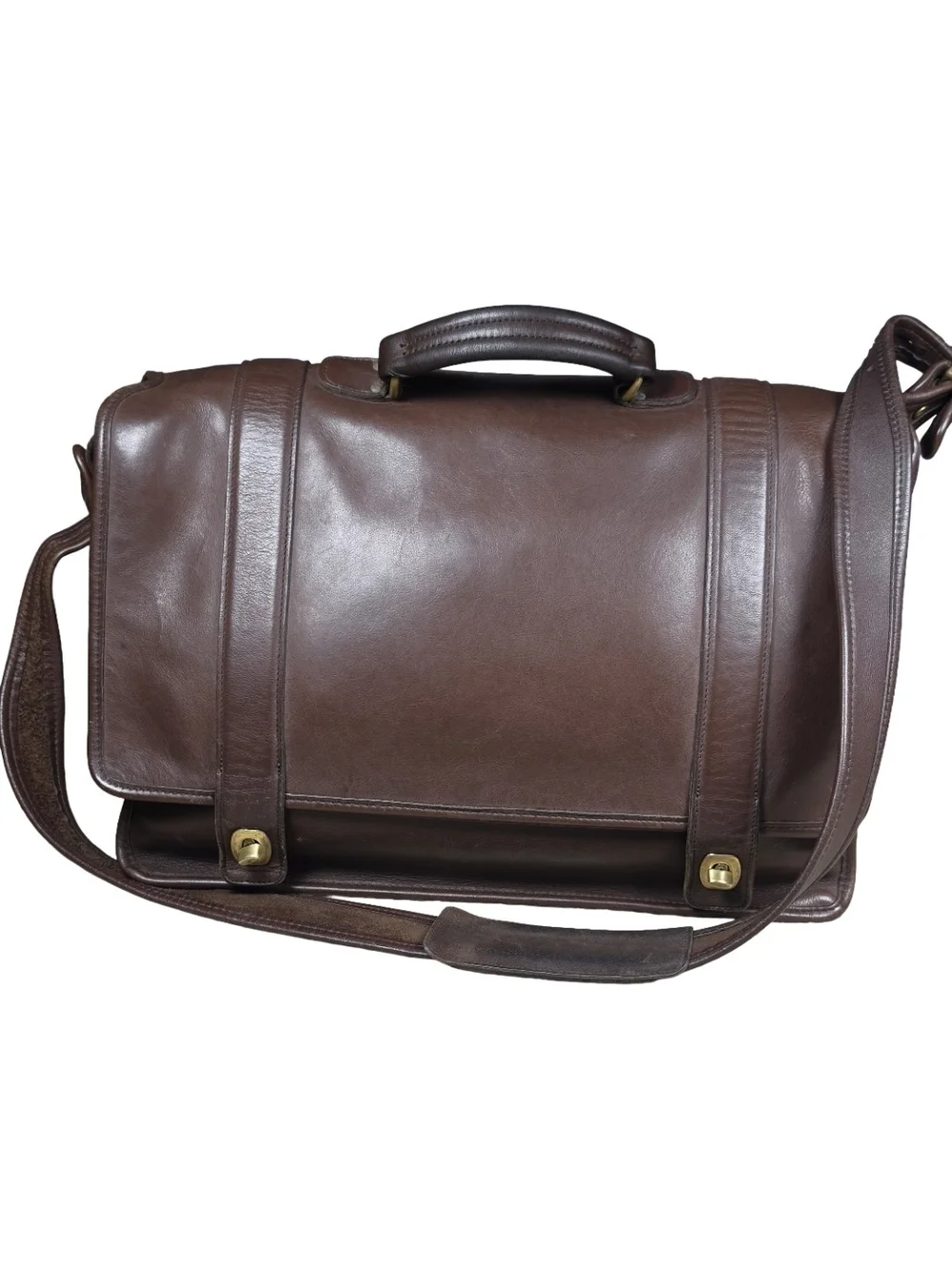 Coach Essex Briefcase 5274 Mahogany Vintage Brown Leather Laptop Bag USA